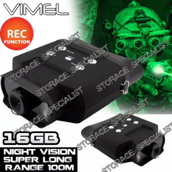 Night Vision Monocular Digital Camera Goggles Binoculars Hunting NV Security 16G