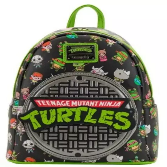 Loungefly Teenage Mutant Ninja Turtles (TMNT) Sewer Cap Mini Backpack