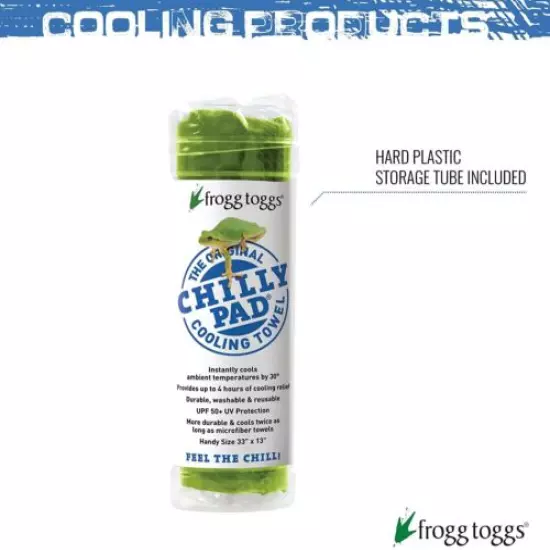 FROGG TOGGS Chilly Pad Cooling Towel, Size 33" x 13"