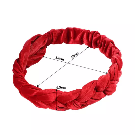 Women's High-grade Velvet Braided Headband Hairband Hair Band Hoop Accessories