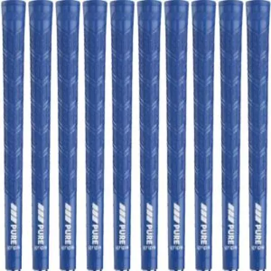 PURE DTX Blue Standard Size Golf Grips - Set of 10 - Authorized Distributor