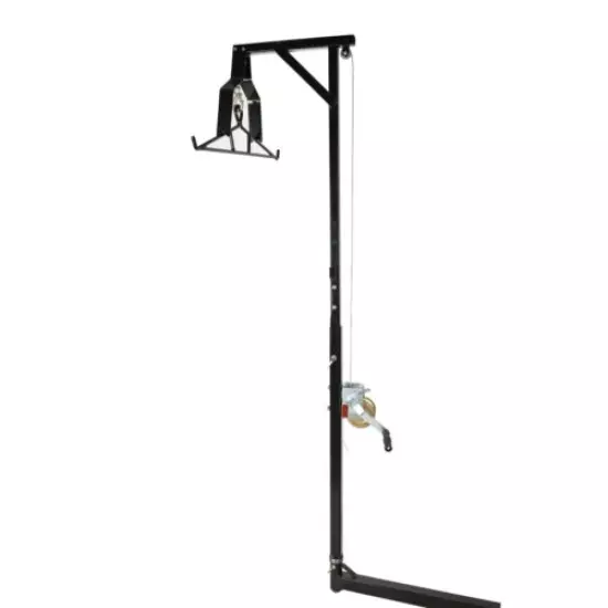 400lb Big Game Hunting Deer Hoist W/ Winch Lift Swivel Gambrel Hitch-Mounted 360