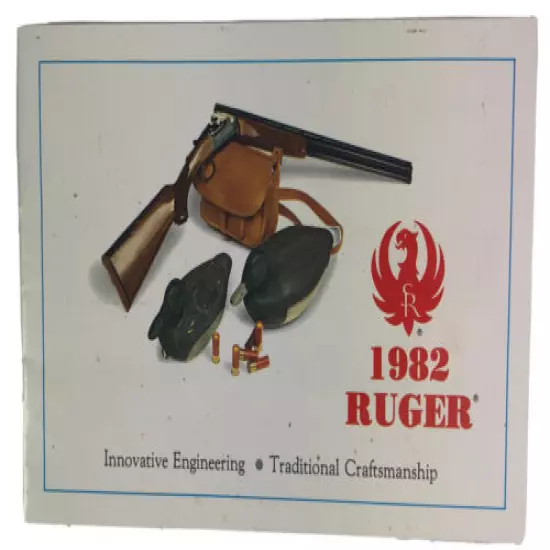 Vintage Ruger 1982 8.5” X 5.5” Catalog Small Posters Book 14 Pages Nice