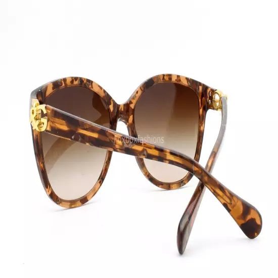 Dolce Gabbana D&G 4162P 2550/13 Sunglasses Marble Brown w/ Gold Logo