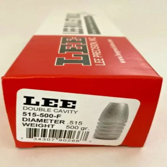 Lee 90266 .515 Cal. 500 Grain 2-Cavity Bullet Mold (Ships Within 1 Business Day)