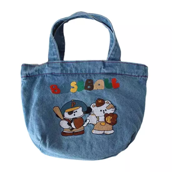 Japanese Cute Bento Bag Handbag Canvas Lunch Box Portable B8Z3 щυ