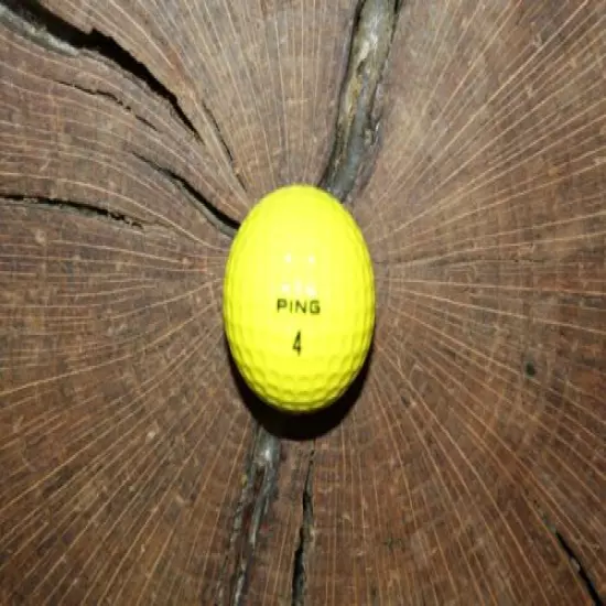 VINTAGE YELLOW AND ORANGE PING GOLF BALL MUST SEE!!!! ERROR NO KARSTEN