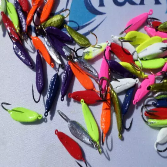 10 Gog Bugs Goggle Eye Jigs 1/8 oz. T&A JIGS Lot of 10 mixed colors&unpainted