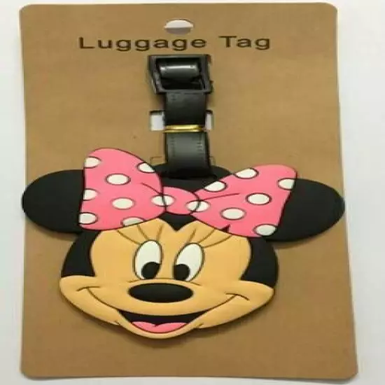 15 Styles Disney Mickey Minnie PVC Travel Baggage Backpack Suitcase Luggage Tags