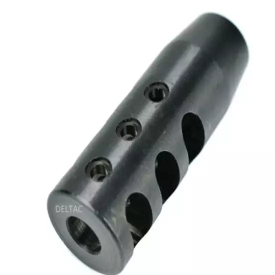 DELTAC® "Slingshot" muzzle brake for 1/2-28RH - Complete threading kit