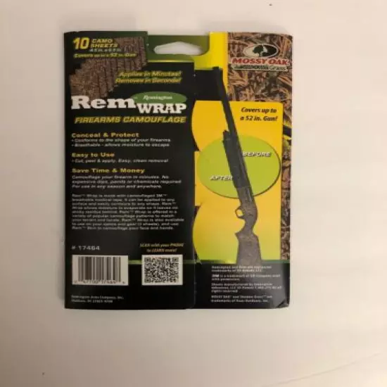 NEW REMINGTON REM WRAP FIREARM CAMOUGLAGE TAPE - MOSSY OAK SHADOW GRASS 52" size