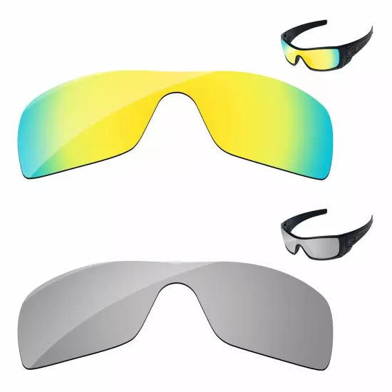 Lensology Polarized Replacement Lenses For-Oakley Batwolf OO9101 Multi-Options