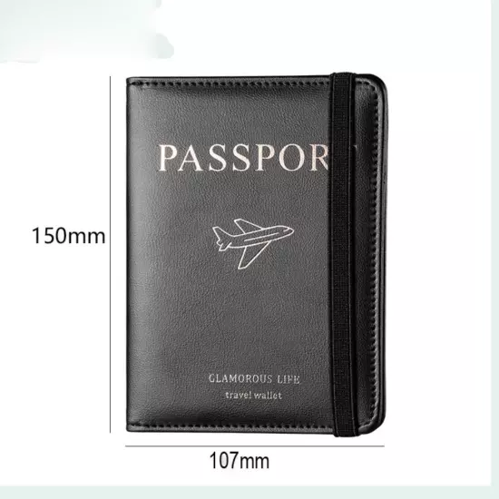 Ultra-thin Passport Bag RFID Travel Passport Case Credit Card Holder Travel