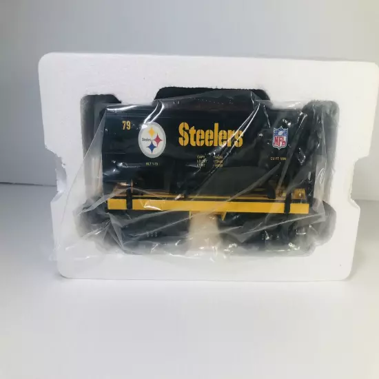 RAIL KING - M.T.H NFL PITTSBURGH STEELERS ORE CAR #30-4177A - BNIB - NEVER RUN