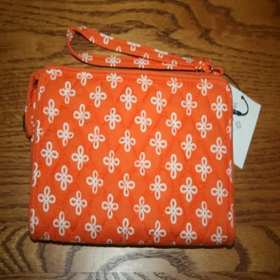 Vera Bradley FRONT ZIP WRISTLET wallet credit card holder case clutch travel NEW