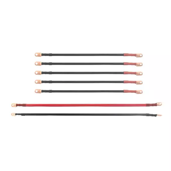 4 AWG HD Golf Cart Battery Cable 7 pc Set Club Car 48 Volt Complete A14N