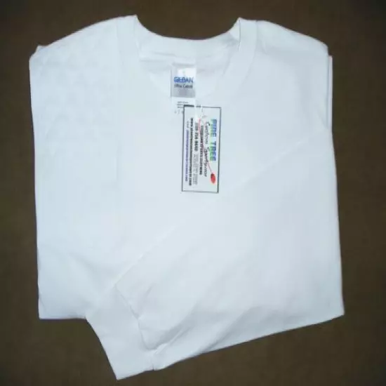 LARGE Right Hand Trap/Skeet Pad WHITE Long Sleeve Ultra Cotton Shooting T-Shirt