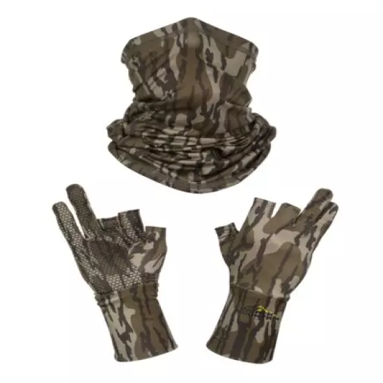 North Mountain Gear Mossy Oak Bottomland Fingerless Turkey Glove Neck Gaiter