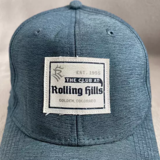 Rolling Hills Colorado Hat Mens One Size Blue Strapback Cap Golf Club Mid Fit