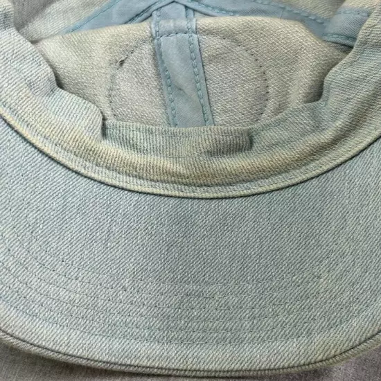 Ron Jon Hat Men Surf Shop Distressed Denium Strapback Hat Emblem