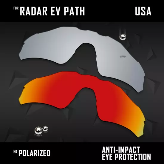 Anti Scratch Polarized Replacement Lenses for-Oakley Radar EV Path OO9208 Opt