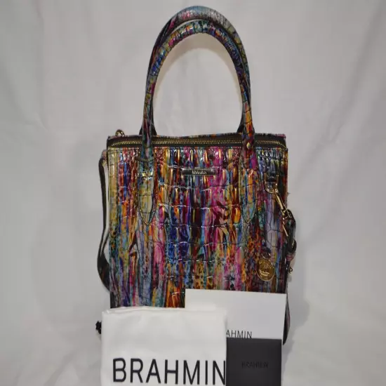 NWT Brahmin Small Caroline Virtuous Melbourne Genuine Leather Bag $345