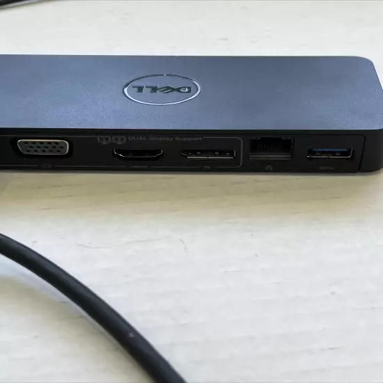 Dell D1000 USB 3.0 Dual Video Docking Station w/ 45w Adapter + USB Cable Tested