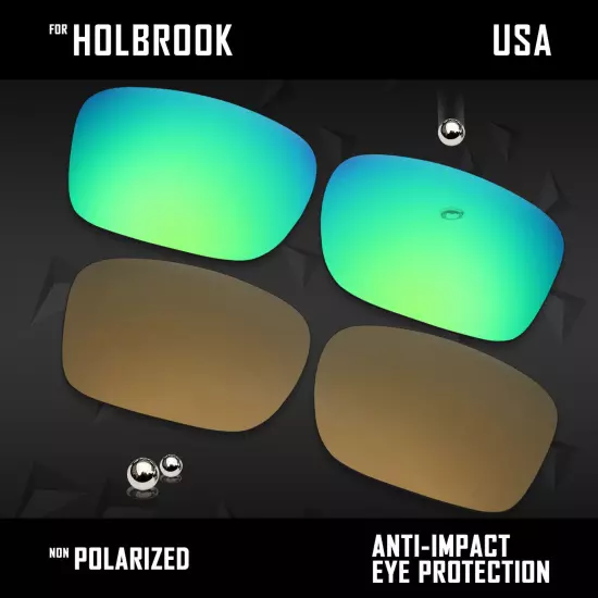 Anti Scratch Polarized Replacement Lenses for-Oakley Holbrook OO9102 Options