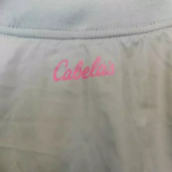 Cabelas Womens Nylon Windbreaker Gray Hot Pink Size 2XL Camping Comfort 