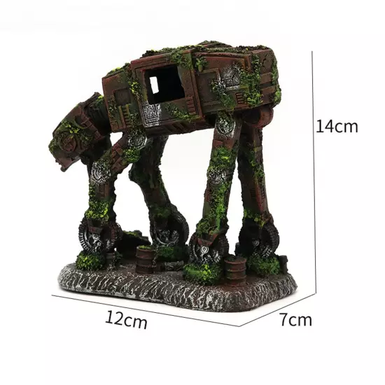 Aquarium Decoration High Imitation Landscape Resin Robot Dog Fish Tank Ornaments