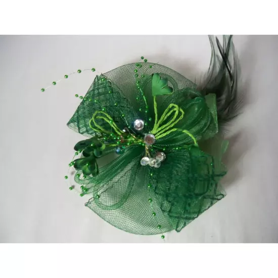 Green fascinator hat headpiece Kentucky derby fascinator hat, green fascinator