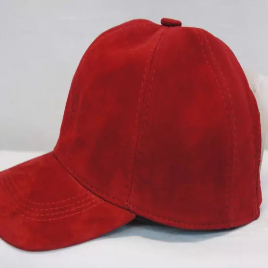 100% REAL GENUINE LAMBSKIN SUEDE LEATHER Baseball Cap Hat Sport Visor 36 COLORS