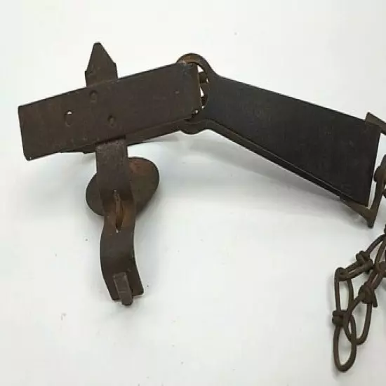 VINTAGE TRAPPERS EARLY 1900S ONEIDA VICTOR Small METAL ANIMAL TRAP Display...