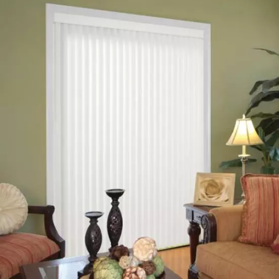 VERTICAL BLINDS Window Shade Patio Door Cordles White Alabaster 66 78 104 WX 84L