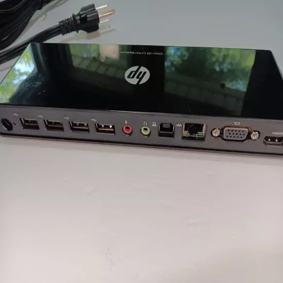 HP 2005pr USB 2.0 Port Replicator With Adapter Good Condition