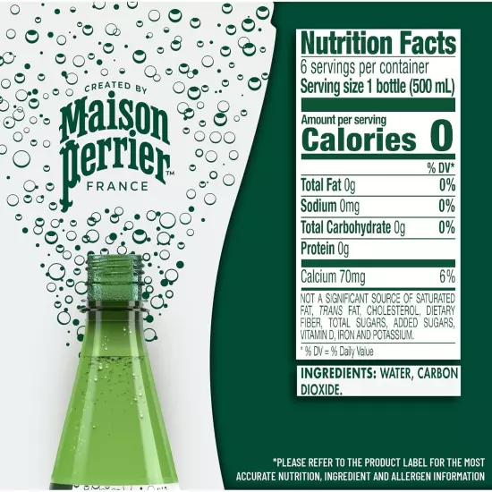 Maison Perrier Ultimate Sparkling Water 16.9 Fl Oz 6 Ct Fresh New, Free Shipping