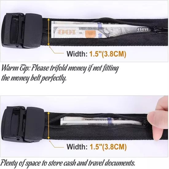 Hidden Money Belt - Anti-Theft Travel Wallet with Easy Access & Storage