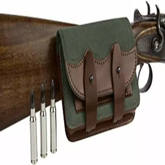 New Quality Leather Rifle Cartridge Holder Pouch Belt Ammo 30 Shells.US Seller.