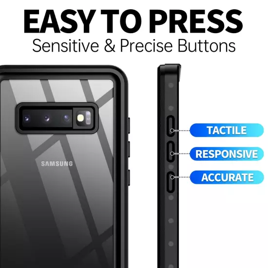 For Samsung Galaxy S10 Plus Waterproof Case Shockproof Built in Screen Protector