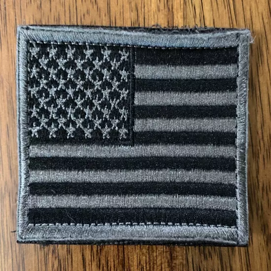 Patch Tactical American Flag Embroidered Hook-Back Adhesion