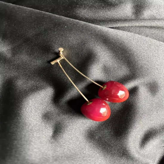 cherry earrings dangle