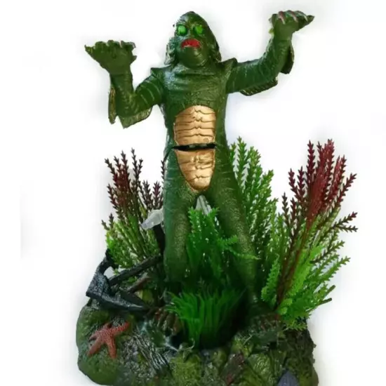 Aquarium Fish Tank Decorations 7" The Creature From Black Lagoon Sea Monster