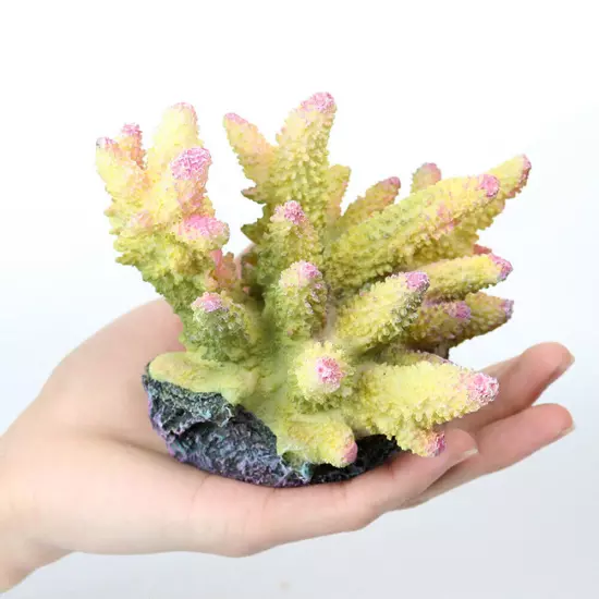 Artificial Resin Coral Reef Aquarium Ornaments Landscaping Fish Tank Decor Home