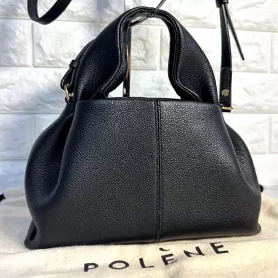 POLENE Numero Neuf Mini Shoulder bag Crossbody Leather Women Black Outlet F/S JP