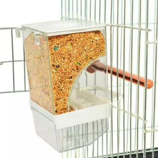 Transparent Automatic Bird Feeder No-Mess Cage Accessories Pet Supplies Best