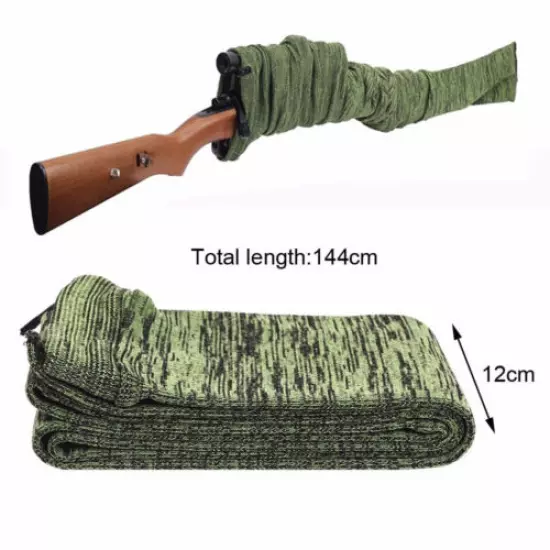 52'' 5X Tactical Gun Sock Rifle Shotgun Sleeve Silicone Treated Protector Cover