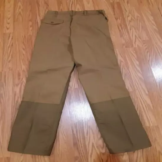 MOUNT'N PRAIRIE Mens Reinforced WATERPROOF Khaki FISHING HUNTING Pants 32 EUC!!!