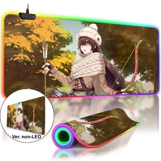 Epic Seven 7 Sexy Anime Girls Large RGB Gaming Mouse Pad Keyboard Play Table Mat