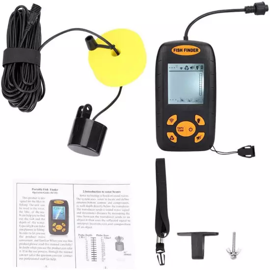 100m Fish Finder Oltrasonic Fishfinder Fishing With LCD Display GDM Portable