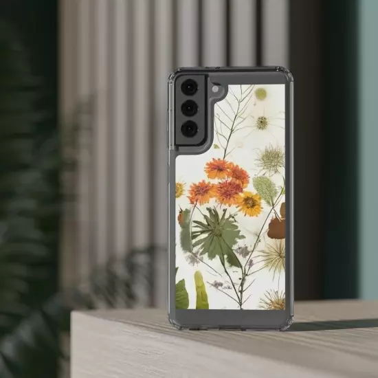 Clear Floral Phone Cases Fall Autumn Orange Flowers Iphone Android